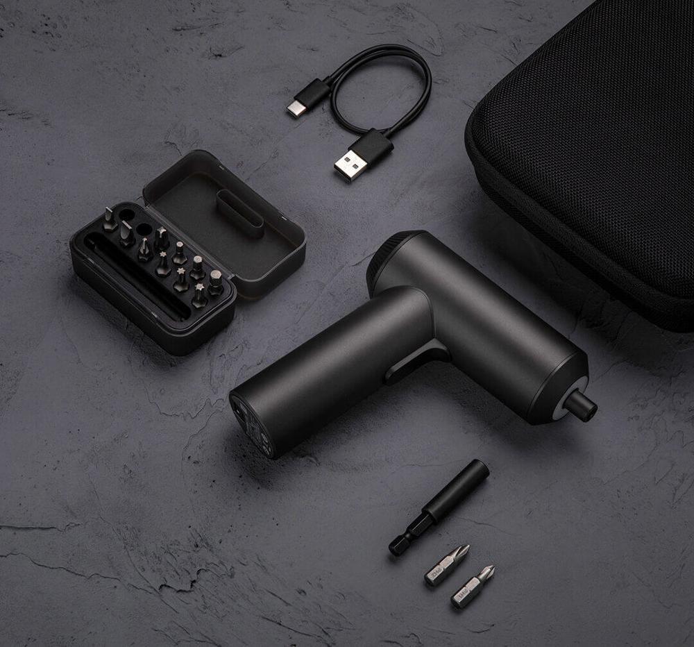 XIAOMI Mijia bezprzewodowy akumulator elektryczny wkrętak 3.6V 2000mAh Li-jon 5N. m elektryczny śrubokręt z 12 sztuk S2 śrubin bity dla domu