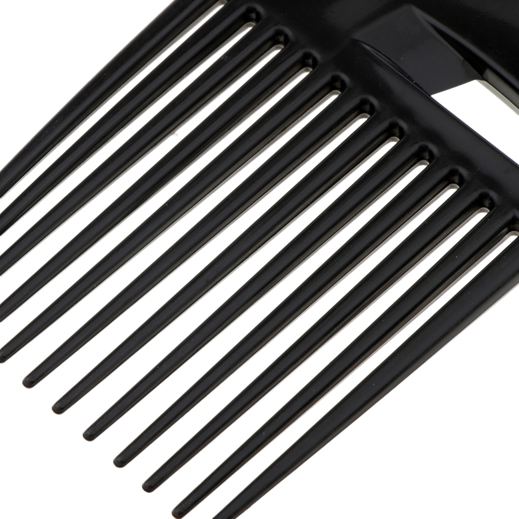 Black Plastic Afro Hair Lifting Pik Pick Style Comb Wigs Hair Brush Pocket