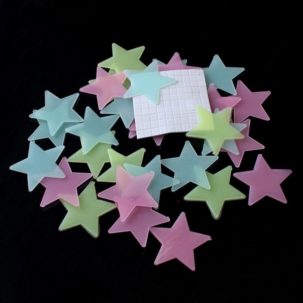 100Pcs Glow In The Dark Star Stickers Decal Baby Kids Kinderkamer Home Decor 100 Stuks Thuis muurstickers