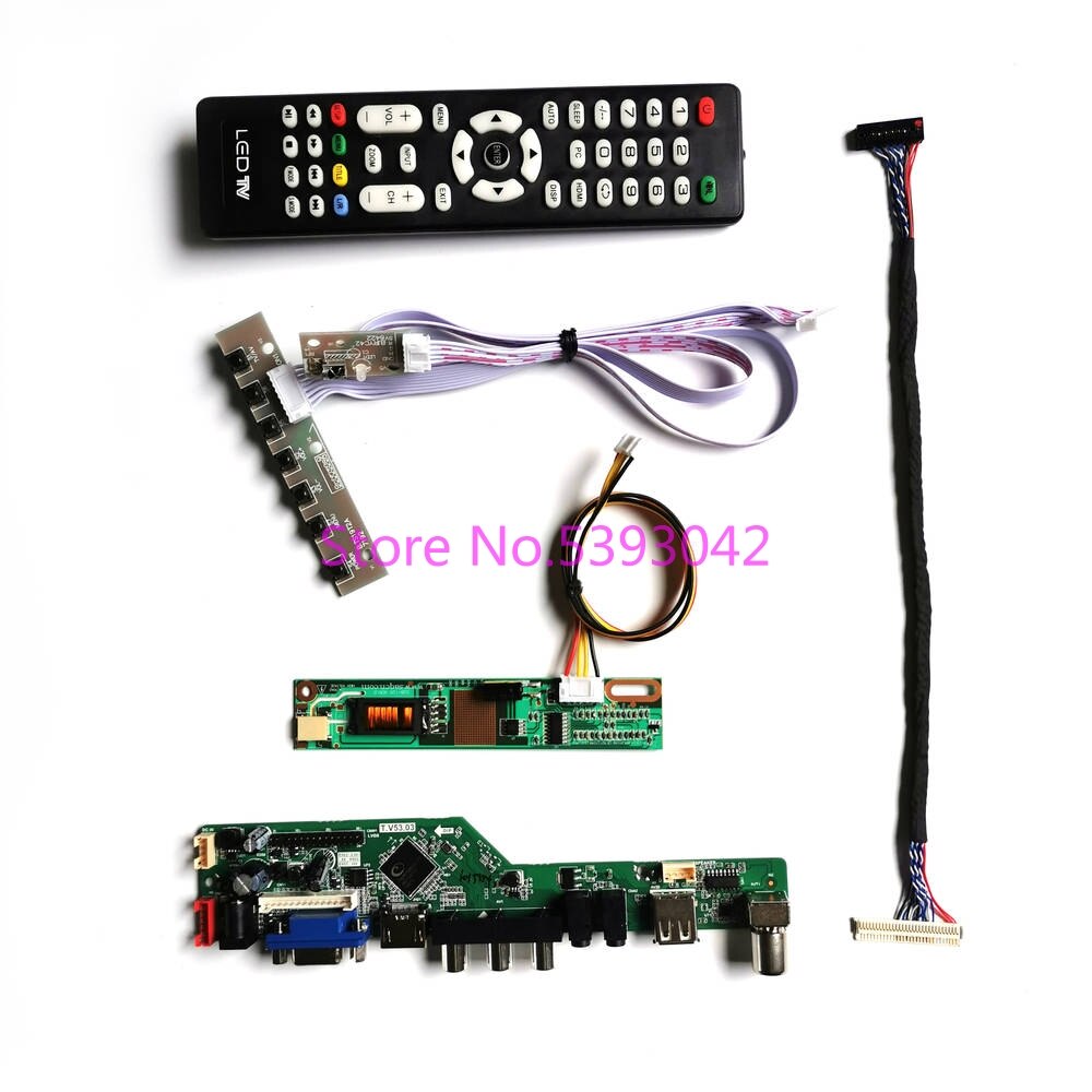 passen LTN154X3-L01/L02/L03/L04/L05/L06/L09/L0A/L0B/L0C/L0D Fernbedienung USB analog TV 30-Stift LVDS 1CCFL 1280*800 Kontrolle Gremium Bausatz