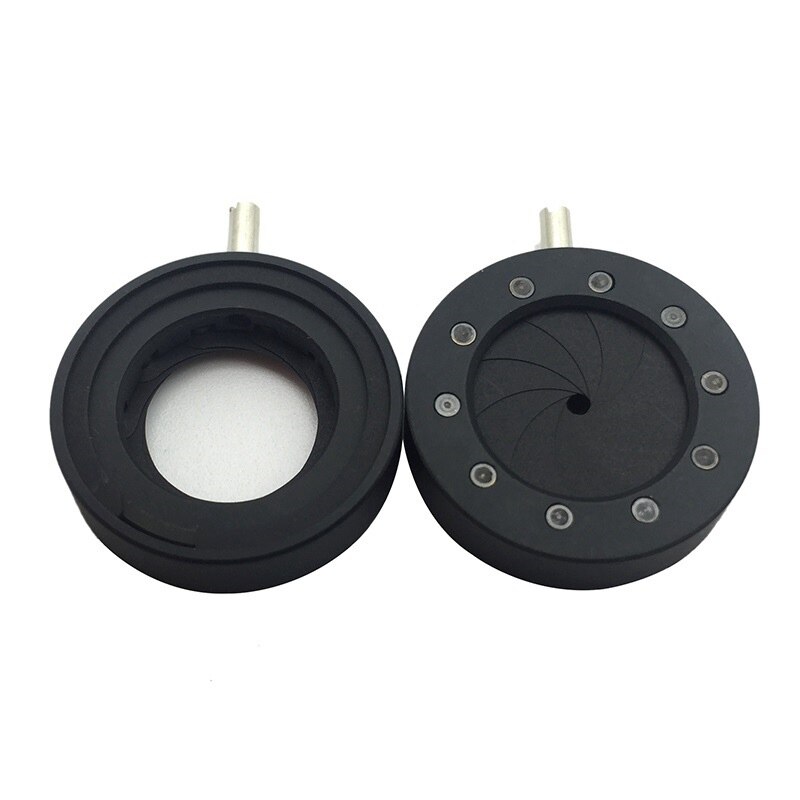 1-12 mm Adjustable Iris Diaphragm Aperture Condenser with M4 Thread 10 Blades for Camera Lens Microscope Accessories