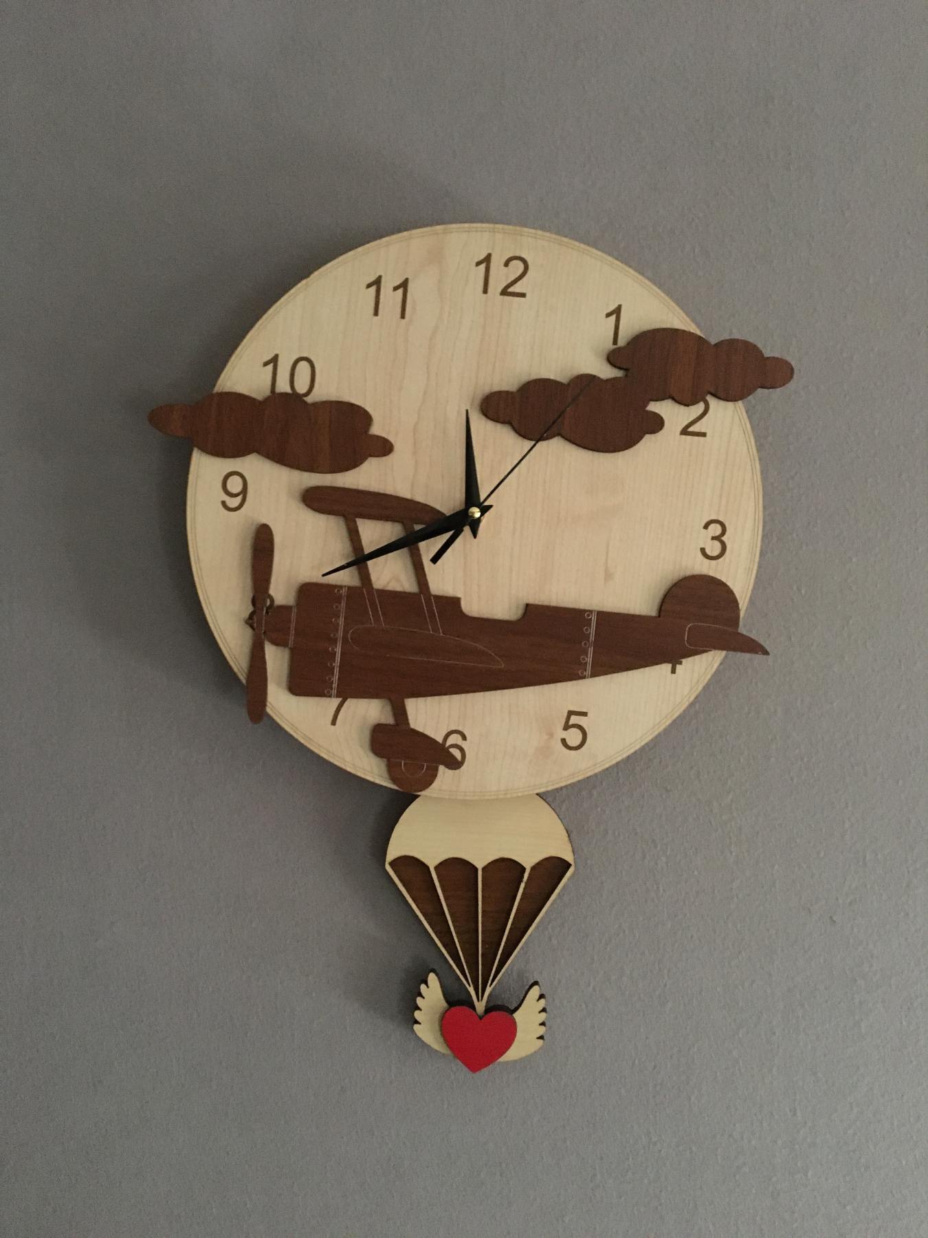 Goodtime Aircraft Decorative Pendulum Wall Clock