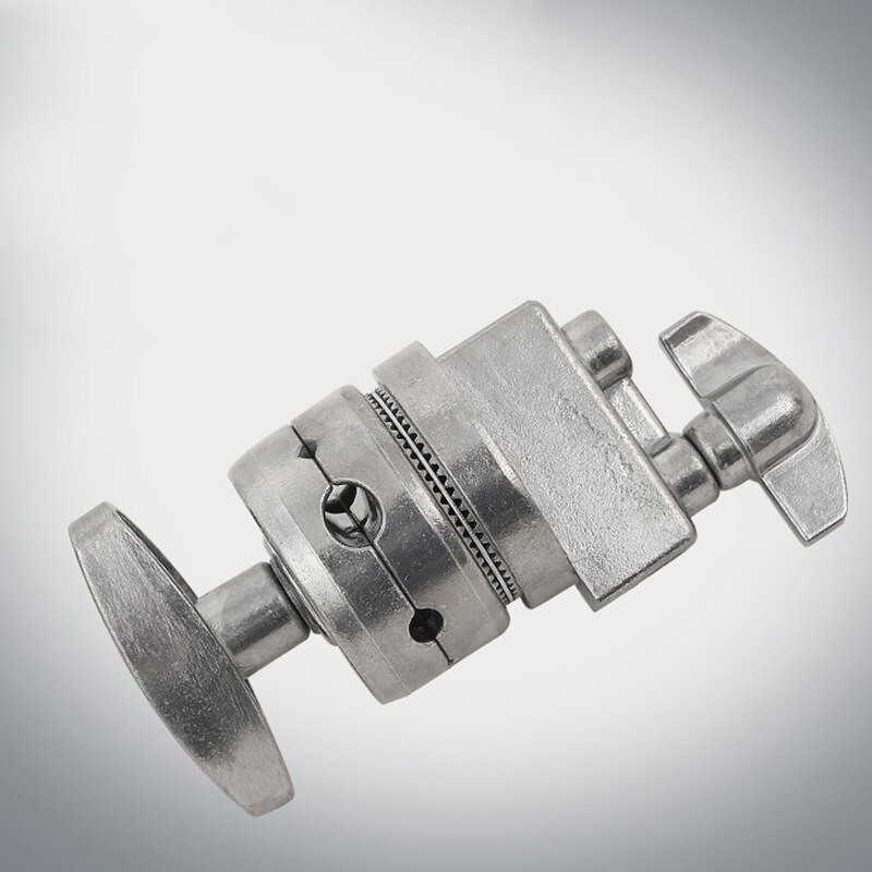 Cabeza de agarre resistente de Metal c-tipo fotografía ic cabeza giradiscos adaptador de montaje para soporte de luz