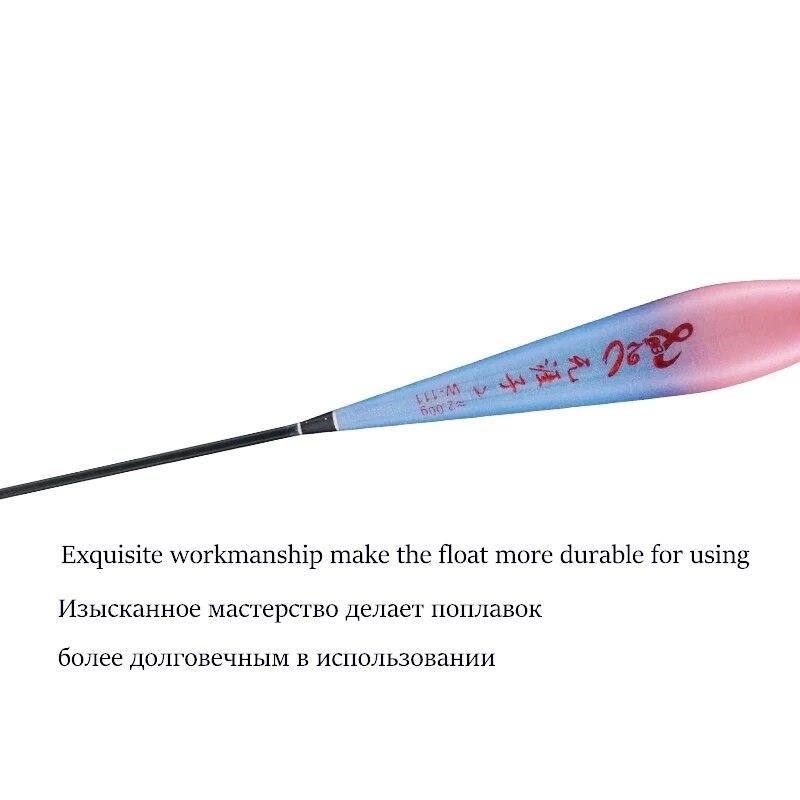 3 st/parti fiskeflöten 1-3#  flöten i komposit nanoplast för fiske med bobbers för sötvattensfiske