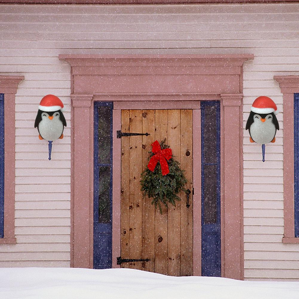 30*10*23Cm Kerst Pinguïn Veranda Licht Cover Gang Muur Lampenkap Kerst Decoraties Veranda Licht Covers voor Ga