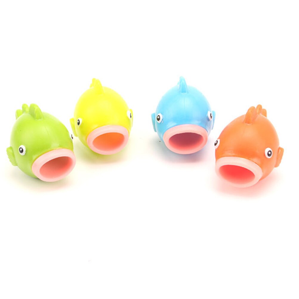 4Pcs Fish Tongue Squeezing Funny Pressure Relief Decompression Toys