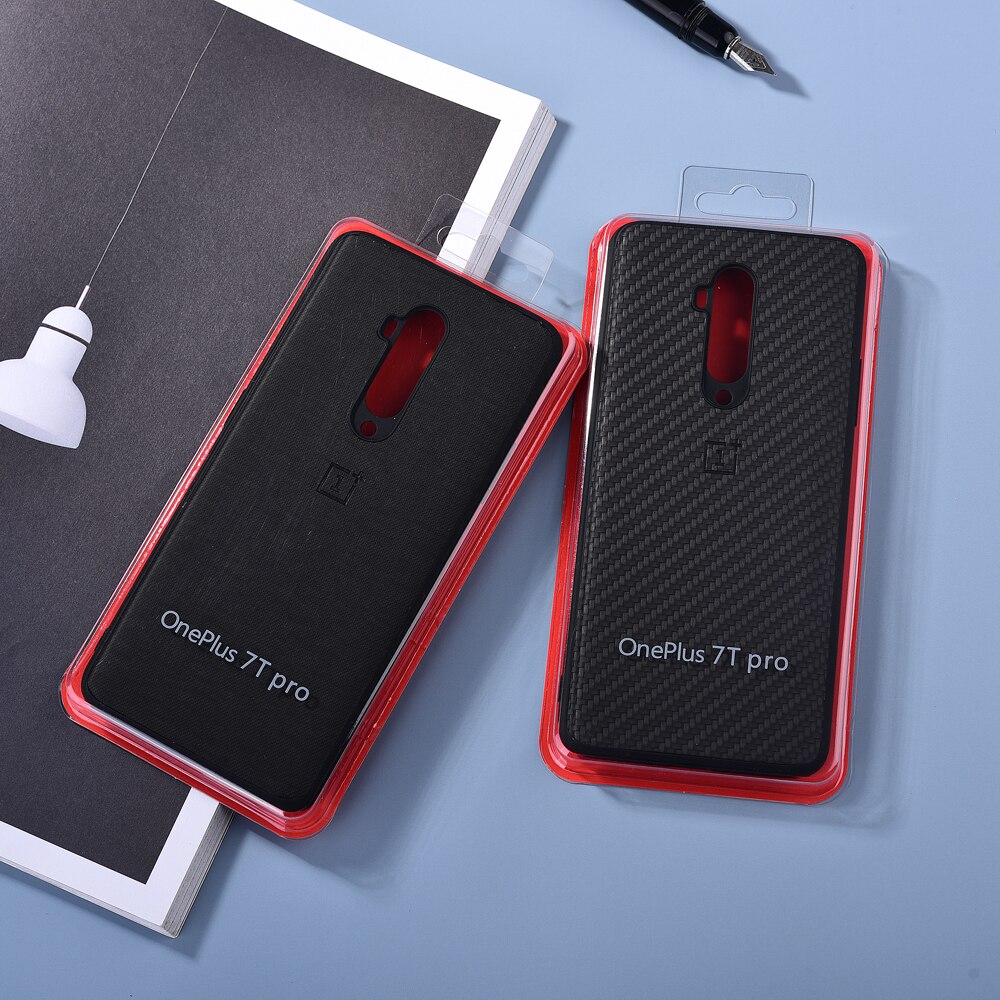 Originele Oneplus 7T Pro 8 8pro Nord Case Carbon Fiber Skin Hard Cover Shock-Proof Shell Voor oneplus 1 + 8T Nord N10 N 100