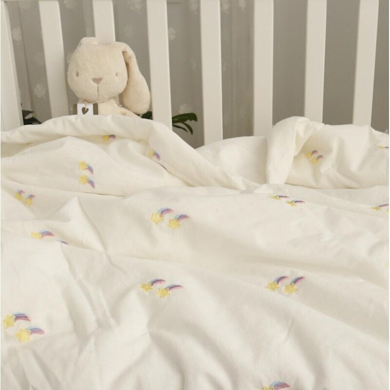 120*150cm sommer tynd quilt til børn bomuld koreansk luftgennemtrængelighed sengetæppe tæppe til hjemme børnehave skole: Meteor