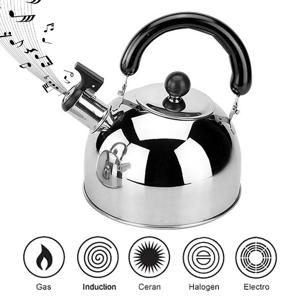 Stainless Steel Whistling Kettle Induction Cooker Tea Kettle Gas Stove Tea Pot Kettle Kitchen Cooking Utensils For Home Camping
