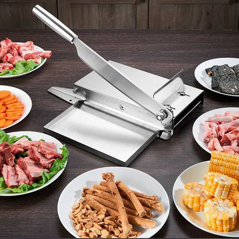 9,5 Zoll Gemüse Schneiden Maschine Haushalt Manuelle Fleisch Schneidemaschine Tiefkühlkost Schneidemaschine Rindfleisch Fleisch Schneiden Maschine Küche schneiden NEUE