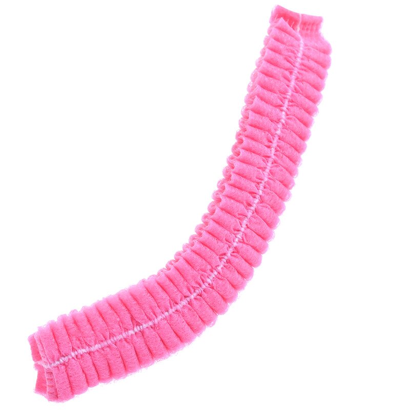 20 Pcs/Set Disposable Non-woven Hair Net Pleated Anti Dust Hat Pro Spa Hair Salon Bath Shower Caps Beauty Accessories