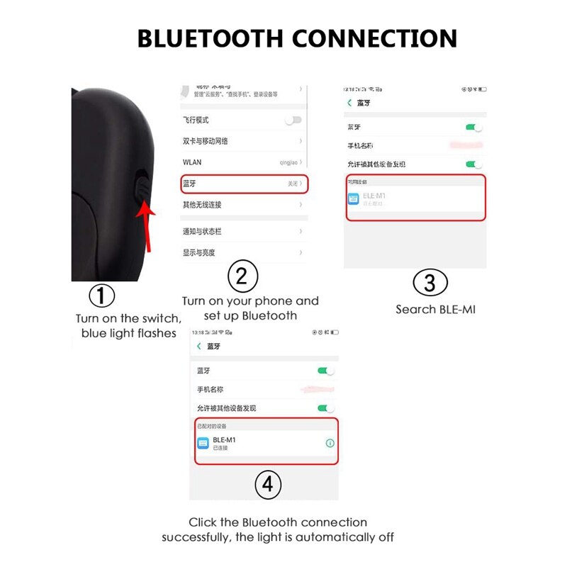 Top Camera Draadloze Mobiele Telefoon Smart Multifunctionele Mini Flip Afstandsbediening Bluetooth Pagina Draaien Self Timer Controller Knop E Bo