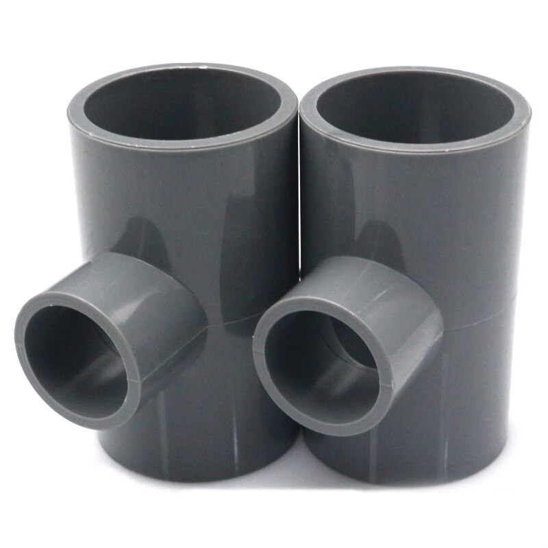 NuoNuoWell 1 PC PVC Reducing Tee Connector Plumbing Pipe Fittings Garden Water Pipe Adapter Inner Dia.20-63mm