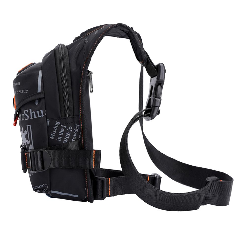 Bolsa cartuchera de nailon para hombre, riñonera cinturón de cadera, bolsos de hombro tipo bandolera para montar en motocicleta