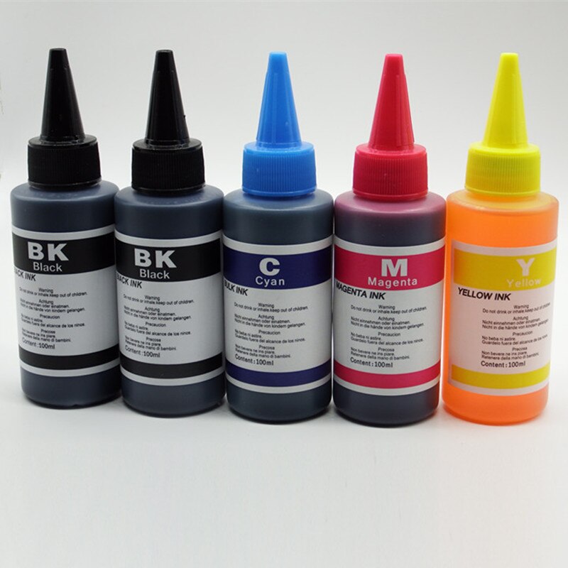 Universele Zwarte Dye Inkt Voor Epson Printers Premium Zwarte Inkt Voor Epson Alle Printer Ciss Gebotteld Inkt Refill Kit: 1 Set 1 Black