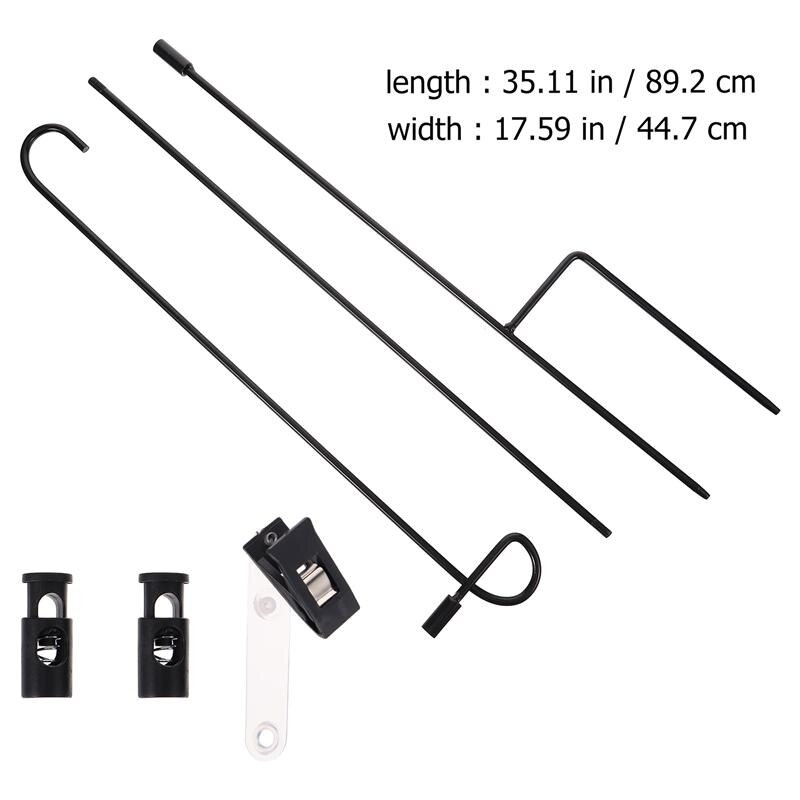 Durable Garden Flag Stand Premium Garden Flag Pole Holder Flag Display Rack