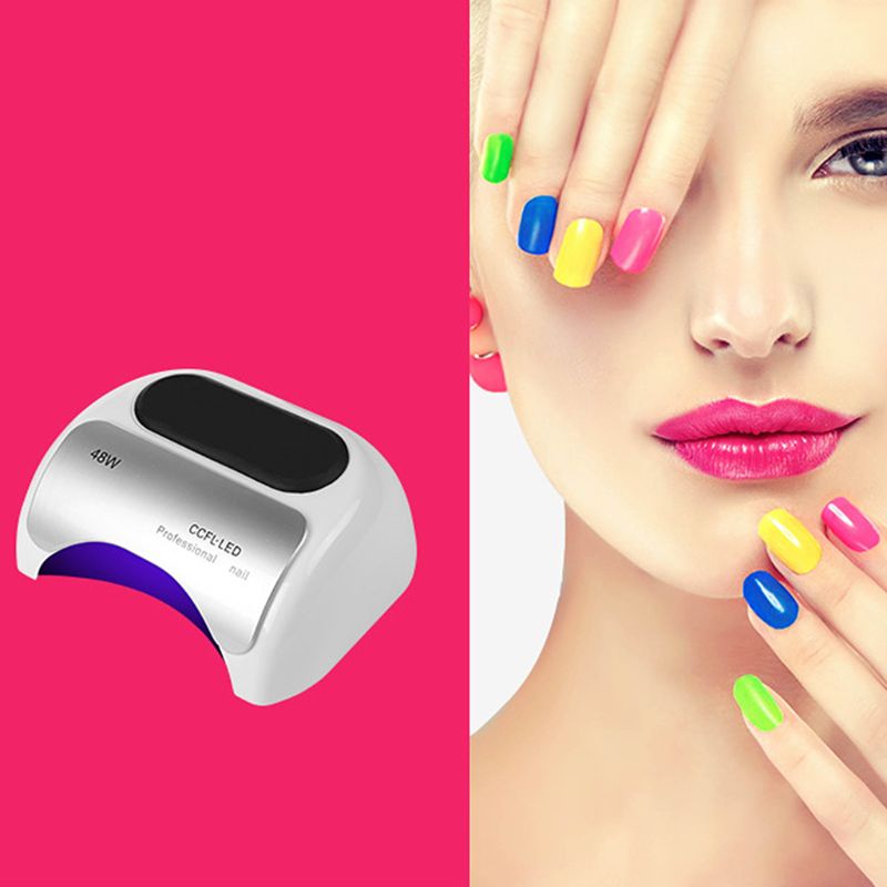 48W CCFL UV LED Lamp Nail Dryer Cure Nails Polish Gel Art Automatic Induction Manicure Tools