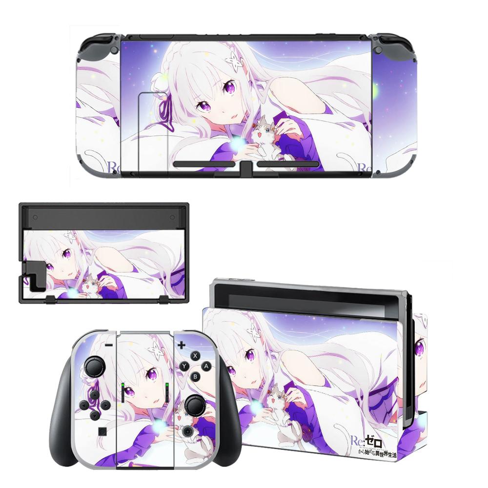 Re:Life in a different world from zero Skins for Nintendo Switch Skin Sticker for Nintendoswitch console Joy-Con Controller: QBYSNS0323