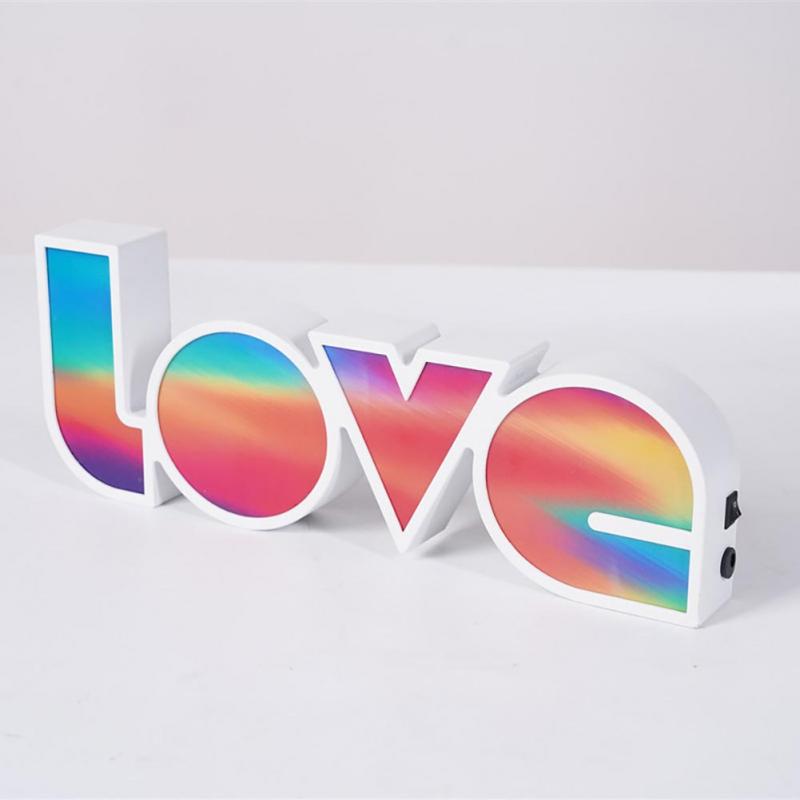 Luces LED de amor con alfabeto, lámpara creativa para decoración de de boda, ambiente romántico para el hogar: 02