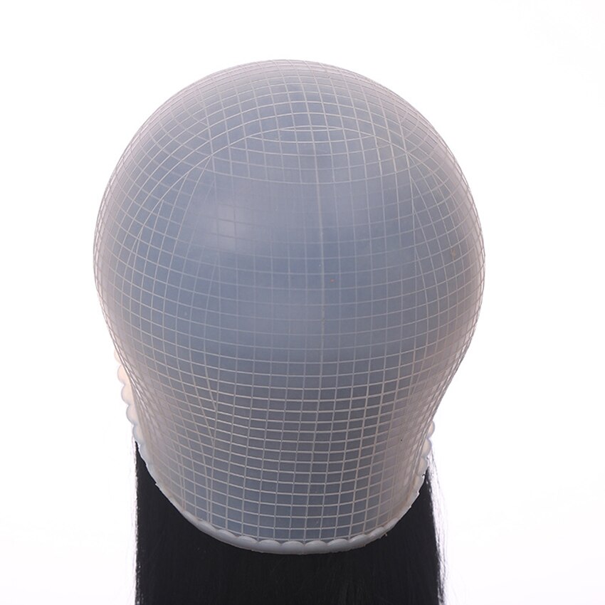 Highlight Cap,Silicone Cap for Highlighting Hair Hair Highlight Dyeing Cap with Hook for Women Girls Dyeing Hair