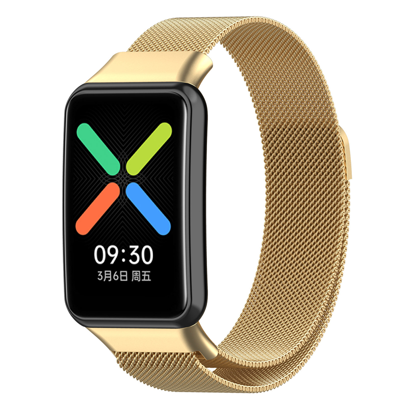 til oppo klokke gratis rustfritt stålrem magnetisk løkke armbånd metallrem til oppo klokke gratis nfc menn kvinner armbånd corrrea