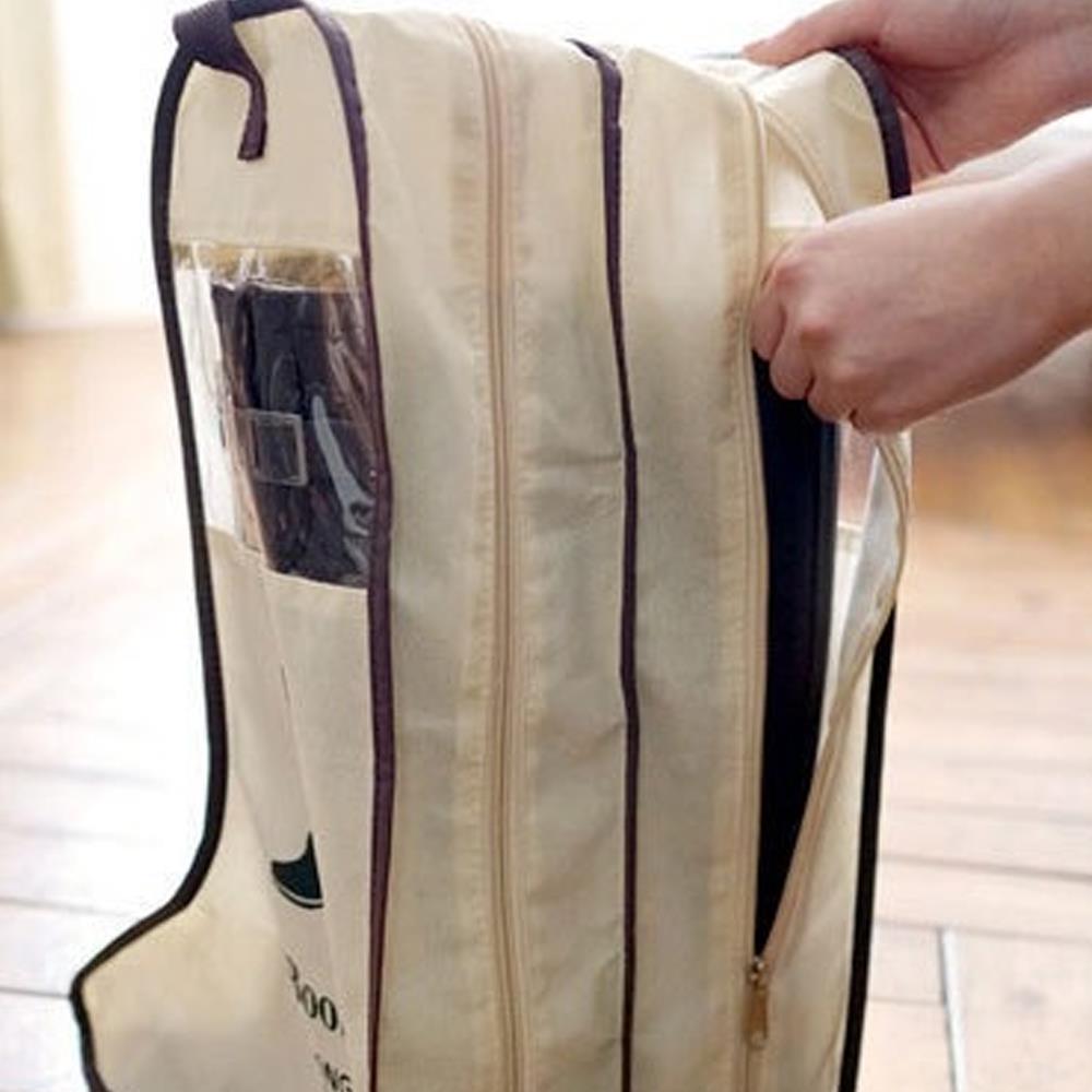 Schoen Pocket 2 Maat Geval Korea Stijl Rits Reizen Boot Cover Boot Opbergtas Pouch Zichtbaar Venster Stofdicht Praktische Draagbare