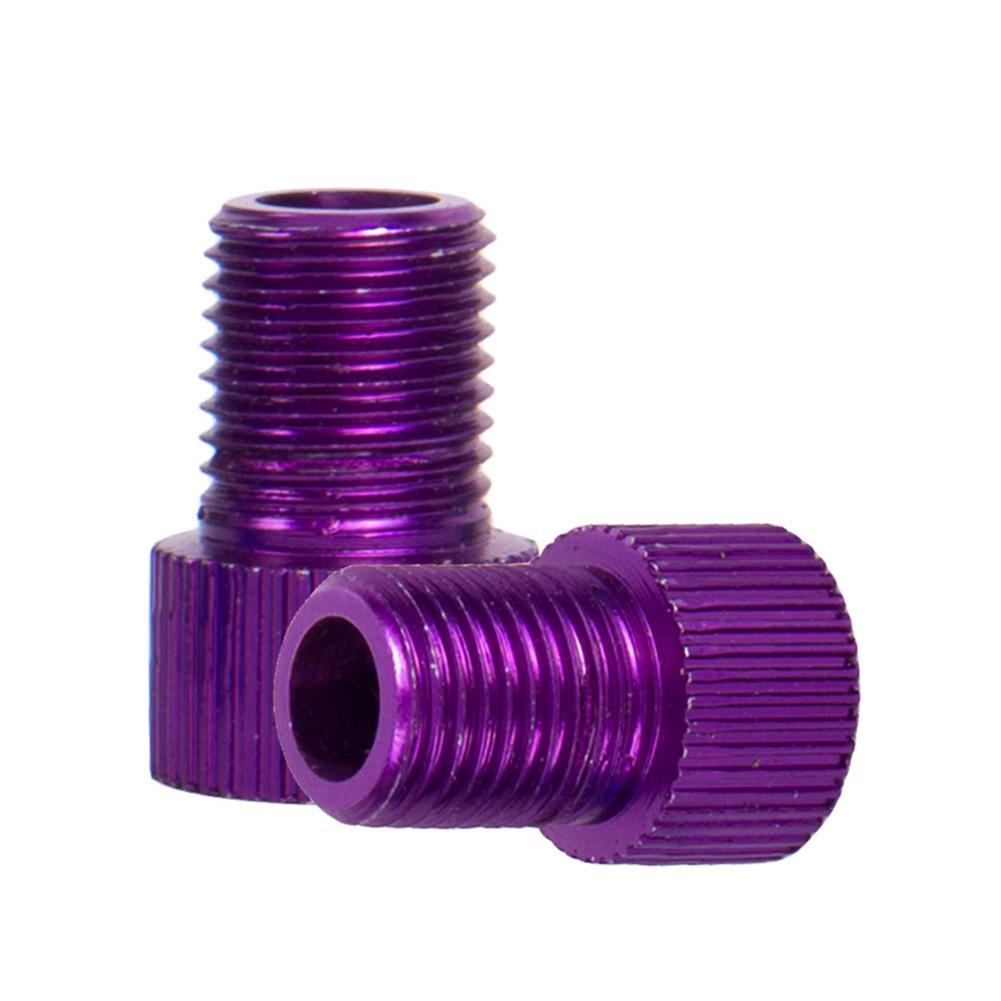 ] Bicycle Valve Adapters Pump French Valve Adapter Converter Cap: Purple