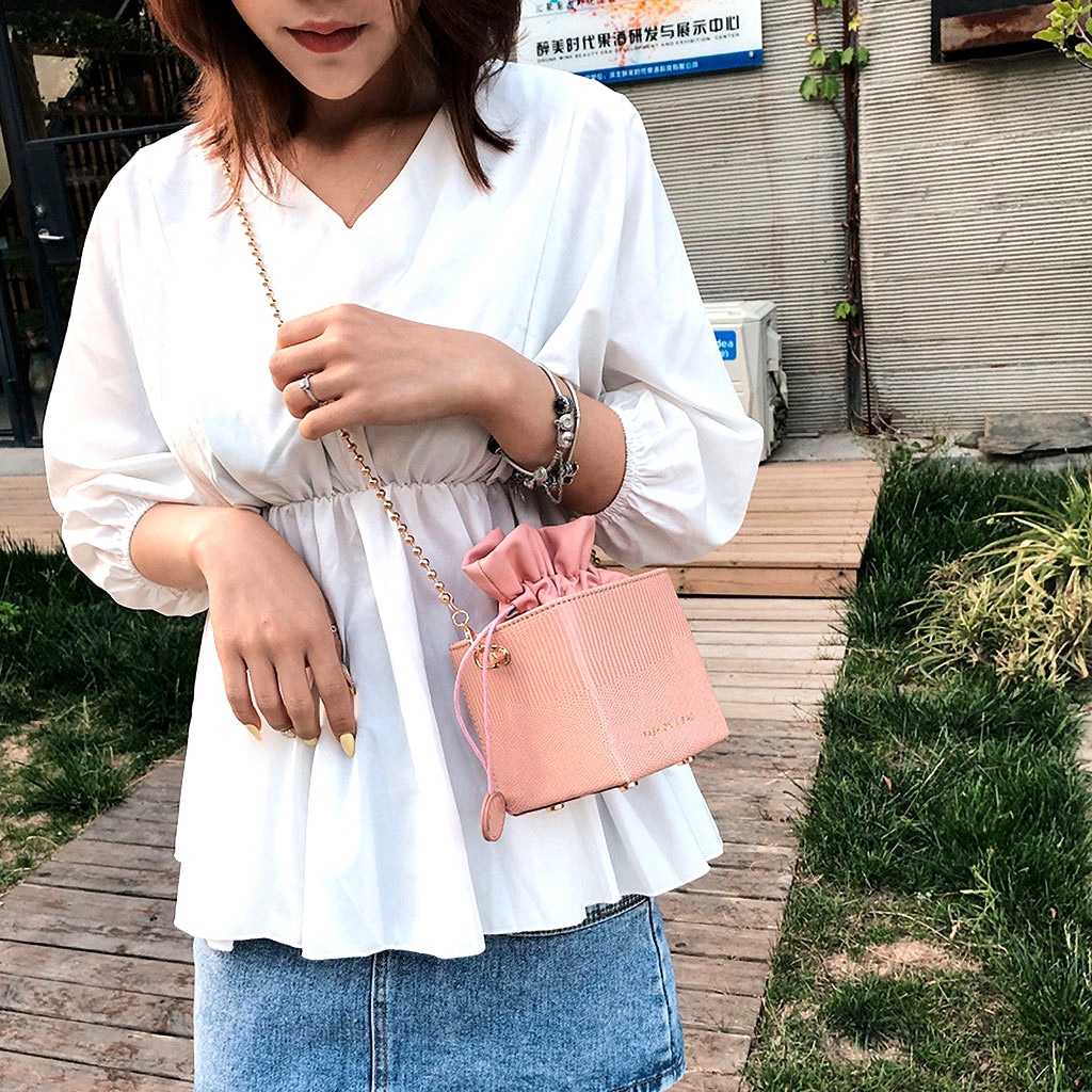 Womens Tassen Eenvoudige All Purpose Kleine Emmer Enkele Schouder Messenger taschen vrouwen bolsa masculina sac femme torebka damska