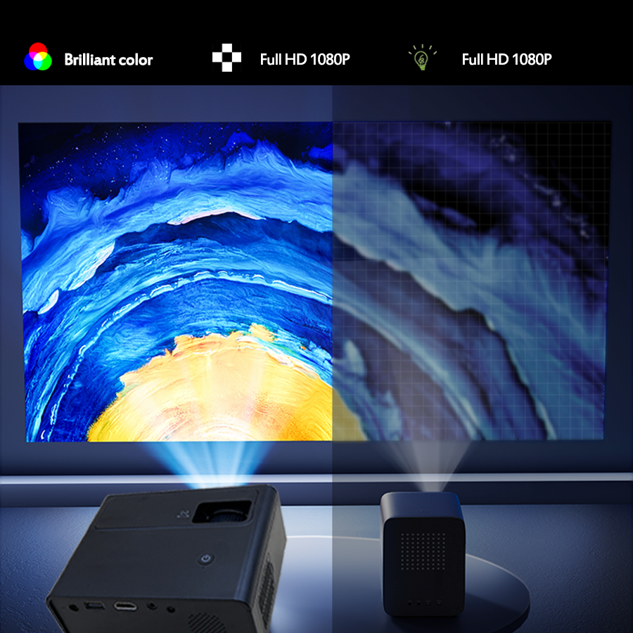 mini projector 1080P full HD projector 4k LCD home theater projector short throw projector 4k