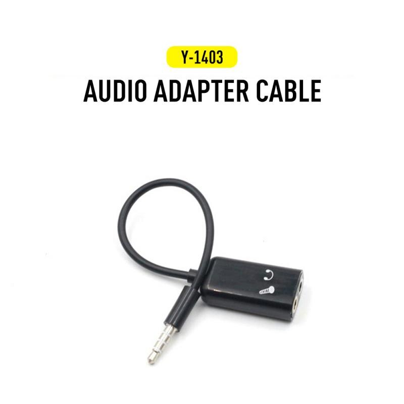 3.5 Mm Audio Mic Splitter Kabel Hoofdtelefoon Adapter 1 Male Jack Naar 2 Dual Vrouwelijke Hf