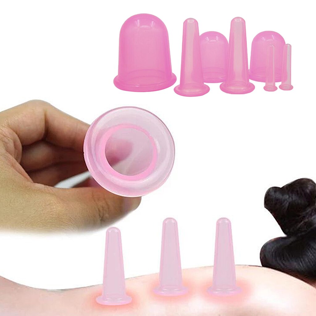 Cupping Therapie Sets 7Pcs Silicone Anti Cellulitis Cup Vacuüm Zuig Massage Cups Facial Cupping Sets Lichaam En Gezicht Massager