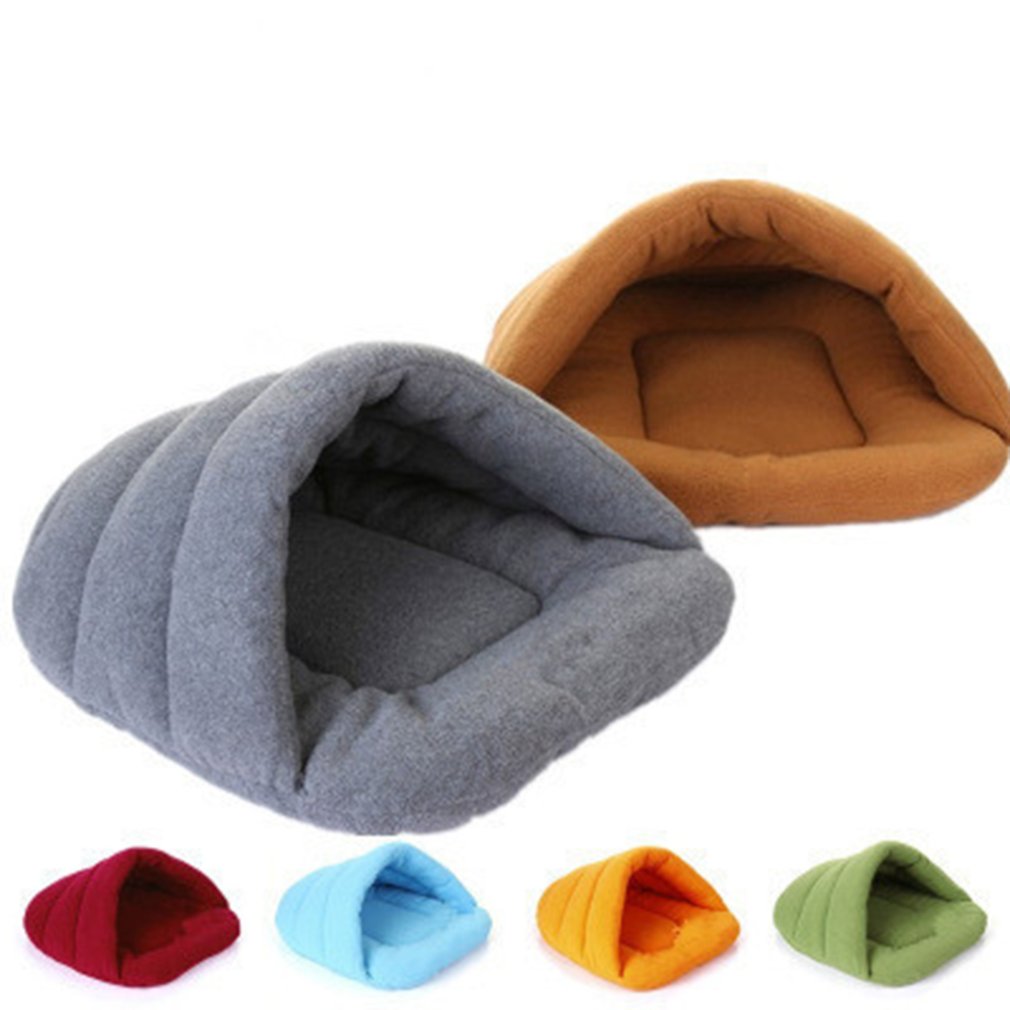 Leuke Super Zacht Bed Wasbare Zachte Pluche Hond En Kat Kennel Diepe Slaap Huis Fluwelen Matten Sofa Voor Hond En kat Mand Huisdier Bed
