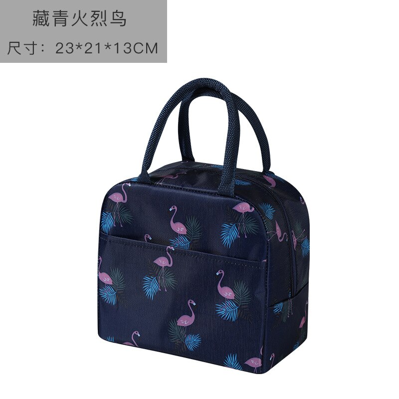 Cold Insulation Bag Thickened Lunch Bag Ice Bags Student Portable Waterproof Lunch Box Bags Lunch Box: Tibetan Firebird