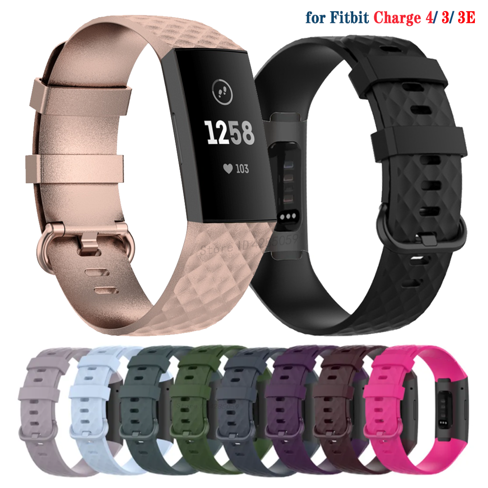 Silikonarmbänder für Fitbit aufladen 4, Fitbit aufladen 3 SE, Ersatzarmbänder für aufladen 4 3 Smartwatch-Zubehör