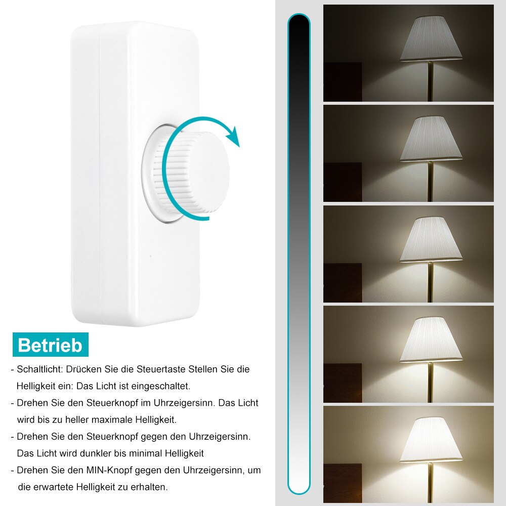 Interrupteur variateur LED mural intelligent, réglable, 220-240V, commande d&#39;éclairage