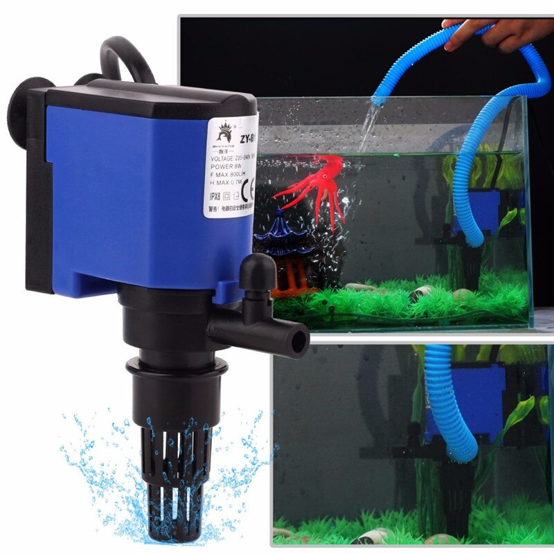 Three-in-one Silent Filter Submersible Pump Aquarium Oxygenation Built-in Two-in-one Filter Pump