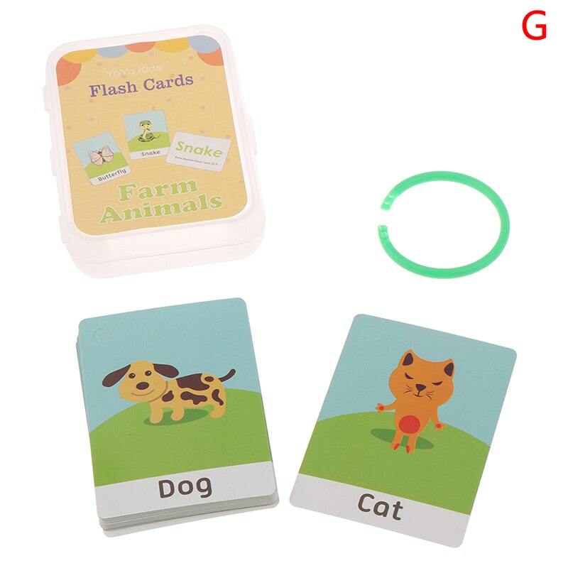 Handgeschreven montessori 26 letters engels flashcard vroege ontwikkeling educatief speelgoed voor kinderen kind met gesp: G