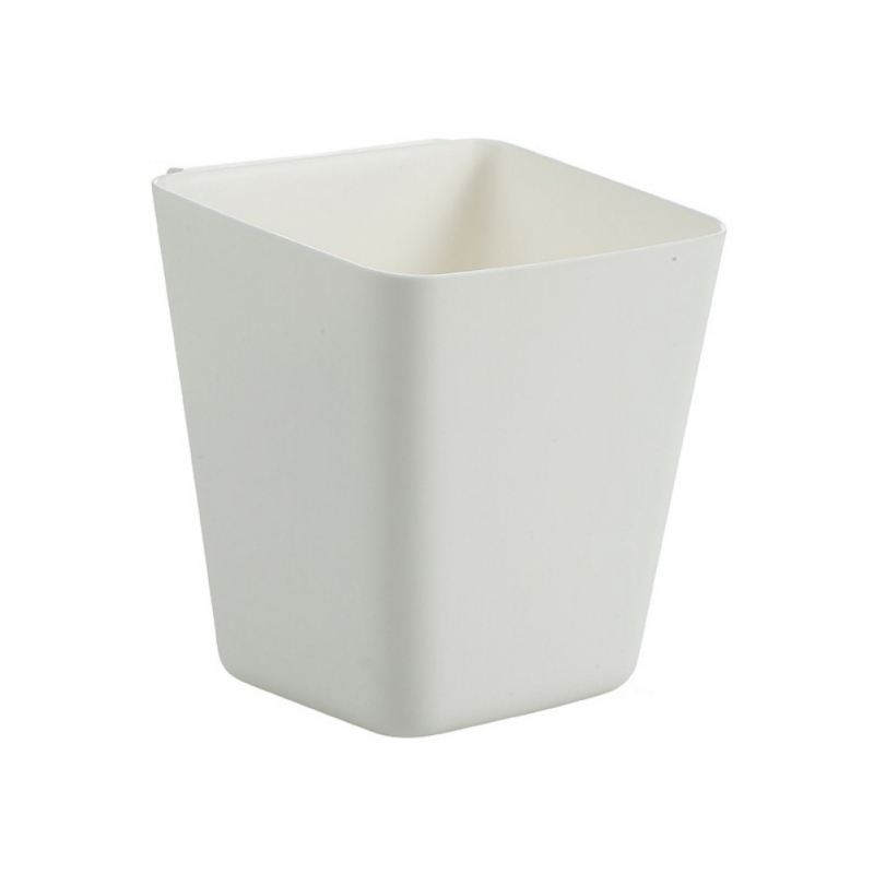 Plastic Hanging Basket Kitchen Storage Container Cup with Hook Rolling Cart Accessories Wall Storage Bins Make Up Pencil Holder: plum