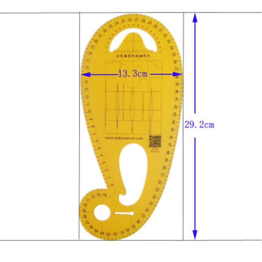 Ruler Clothing Curve Armhole Ruler Pattern Template