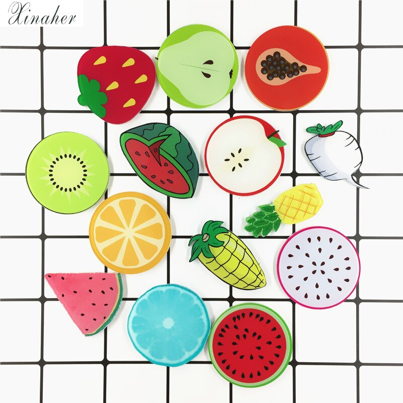 Mooie Watermeloen Aardbei Lemon Broche Acryl Pin Badges Pictogrammen Op De Rugzak Medaille Decoratie Badge Voor Kleding