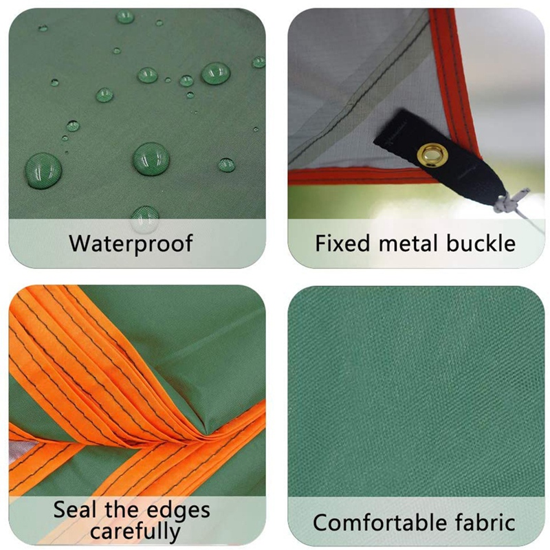 Large Waterproof Camping Tarp for Hammock Rain Fly Ultralight Ground Sheet Mat Backpacking Hiking Shelter