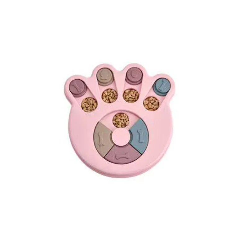 Jouets Puzzle pour chiens, mangeoire lente interactive, augmentation des chiots, distributeur de nourriture IQ, manger lentement, bol antidérapant, jeu d'entraînement pour animaux de compagnie, chat et chiens: YELLOW