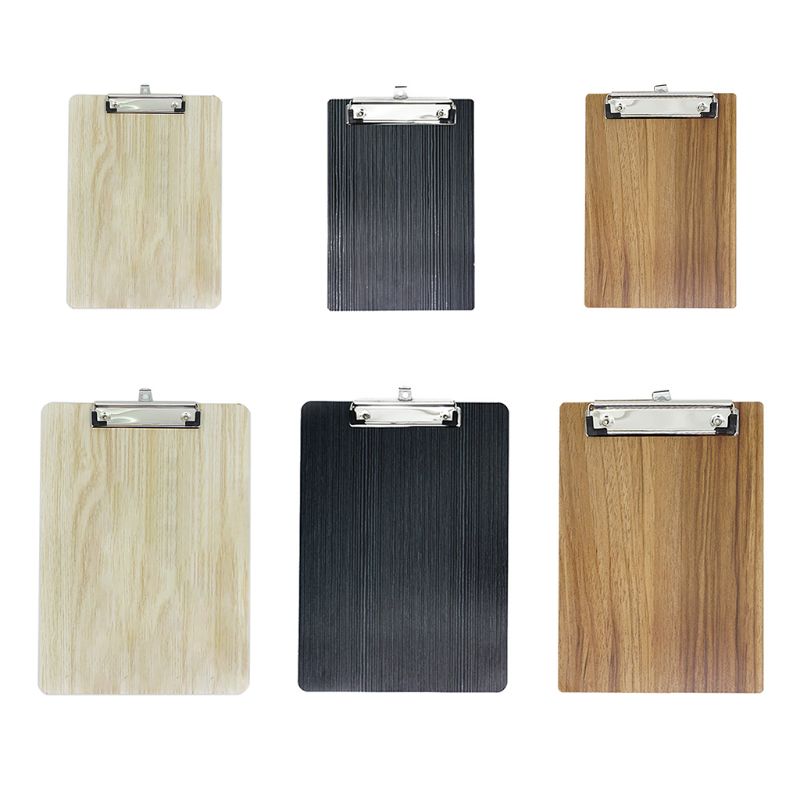 Draagbare A4 A5 Houten Schrijven Klembord Bestand Hardboard Kantoor School Briefpapier Clip Board