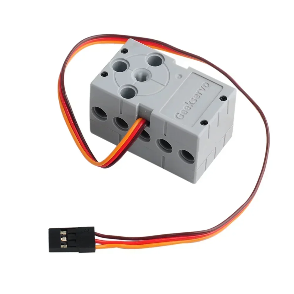 Geekservo Programmable Servo Mini 2P/3P Wire 360 Degree Rotation Compatible with Standard Building Blocks Microbit Raspberry Pi: Bundle3