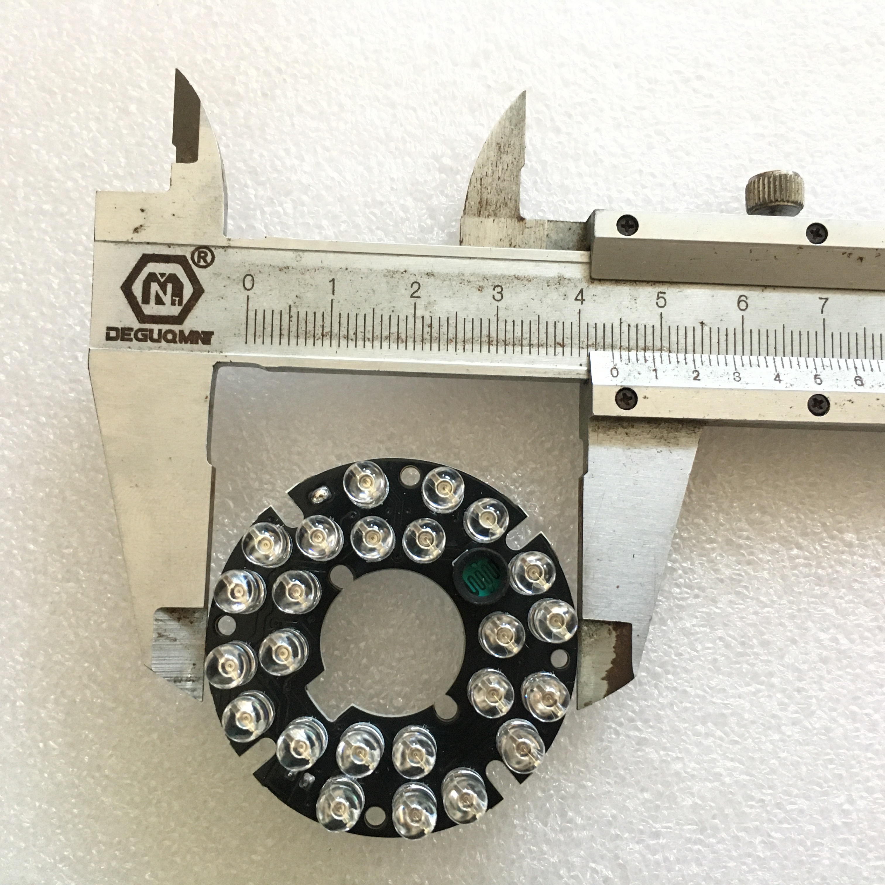 Infrared Light Board 24 LEDs 5mm Infrared IR 60 Degrees Bulb LED Board Infrared 24 x 5 IR LED board for CCTV Fill Light