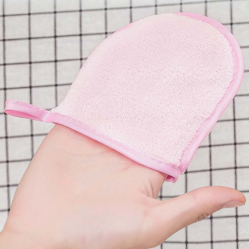 1PCS Reusable Microfiber Facial Cloth Face Towel Makeup Remover Cleansing Glove Tool Beauty Face Care Towel