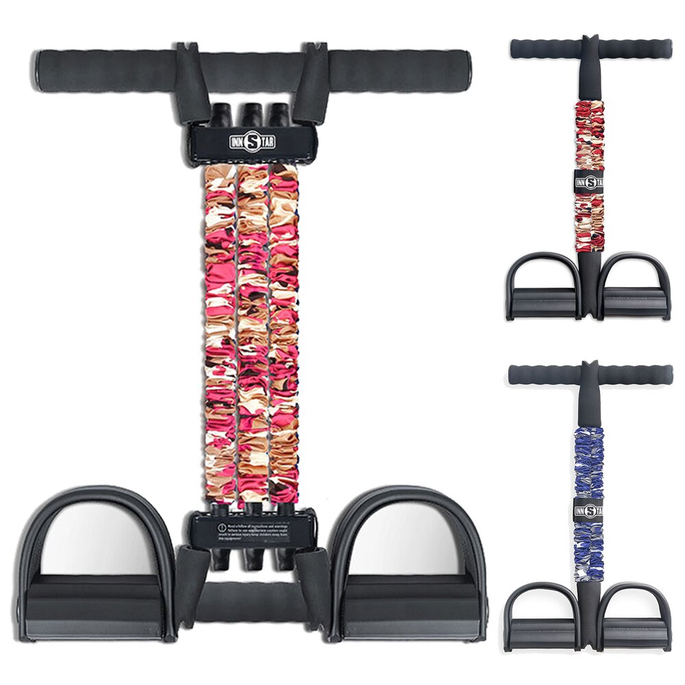 Adjustable Multipurpose Sit-Up Situp Abdominal Curl Back Muscle Gym Rubber Latex Resistance Trainer Bands Strength Training