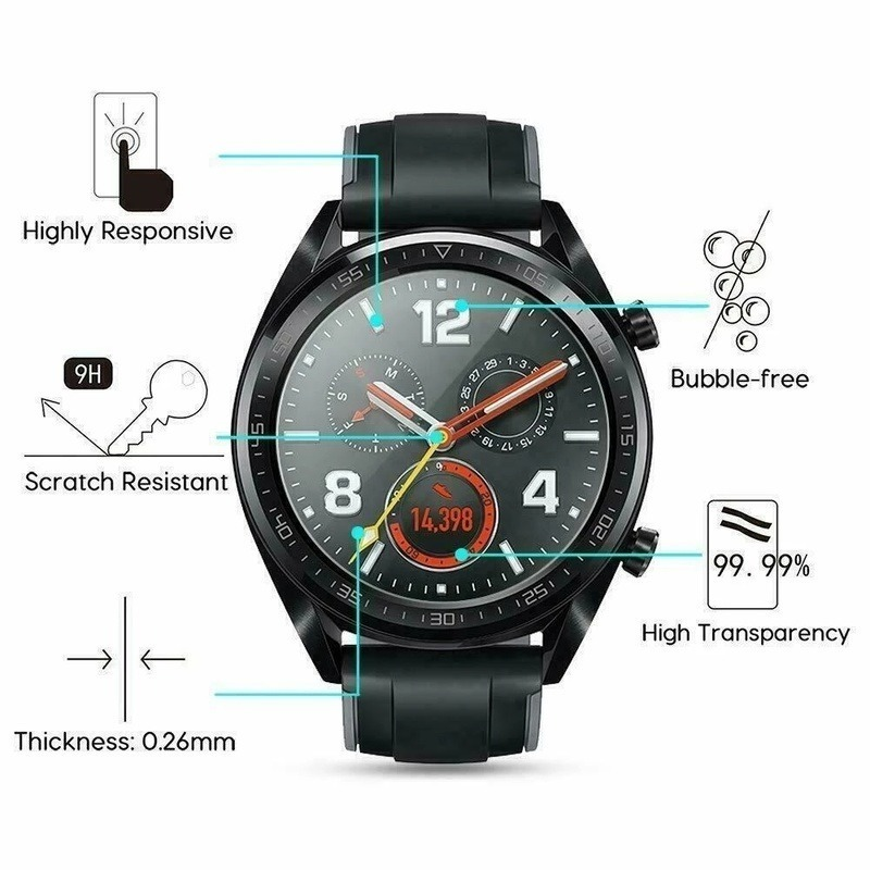 Vetro temperato per Huawei Watch GT 2 3 GT2 GT3 Pro 46mm GT Runner Smartwatch HD Protezione schermo trasparente Pellicola antideflagrante