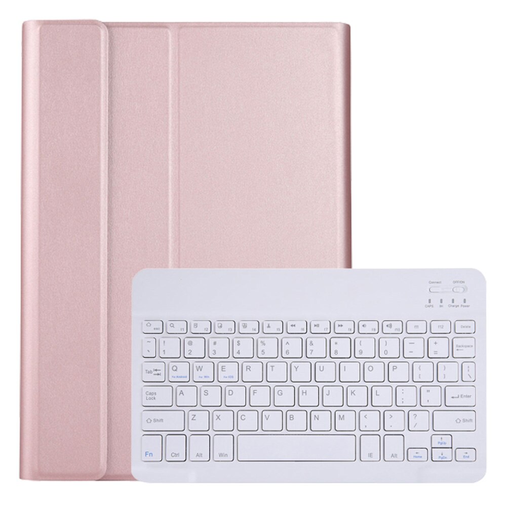 Étui à Clavier Bluetooth sans fil pour Huawei MediaPad T5 10.1 Pouces AGS2-W09 L09 L03 W19 Tablette Housse pour Honor Pad 5 10.1": Rose Gold