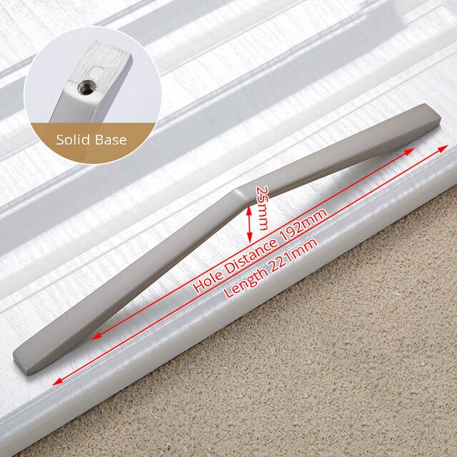Zinc Alloy Gray Gold Cabinet Handles Drawer Knobs Kitchen Cupboard Door Pulls Furniture Handle Cabinet Hardware